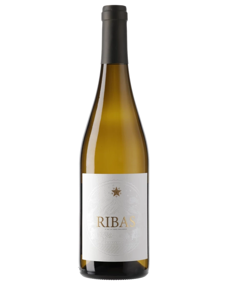 Weißwein Ribas Blanc 2024 von Bodegas Ribas, elegante Flasche mit weißem Wein, ideal für Weinliebhaber und Genießer.