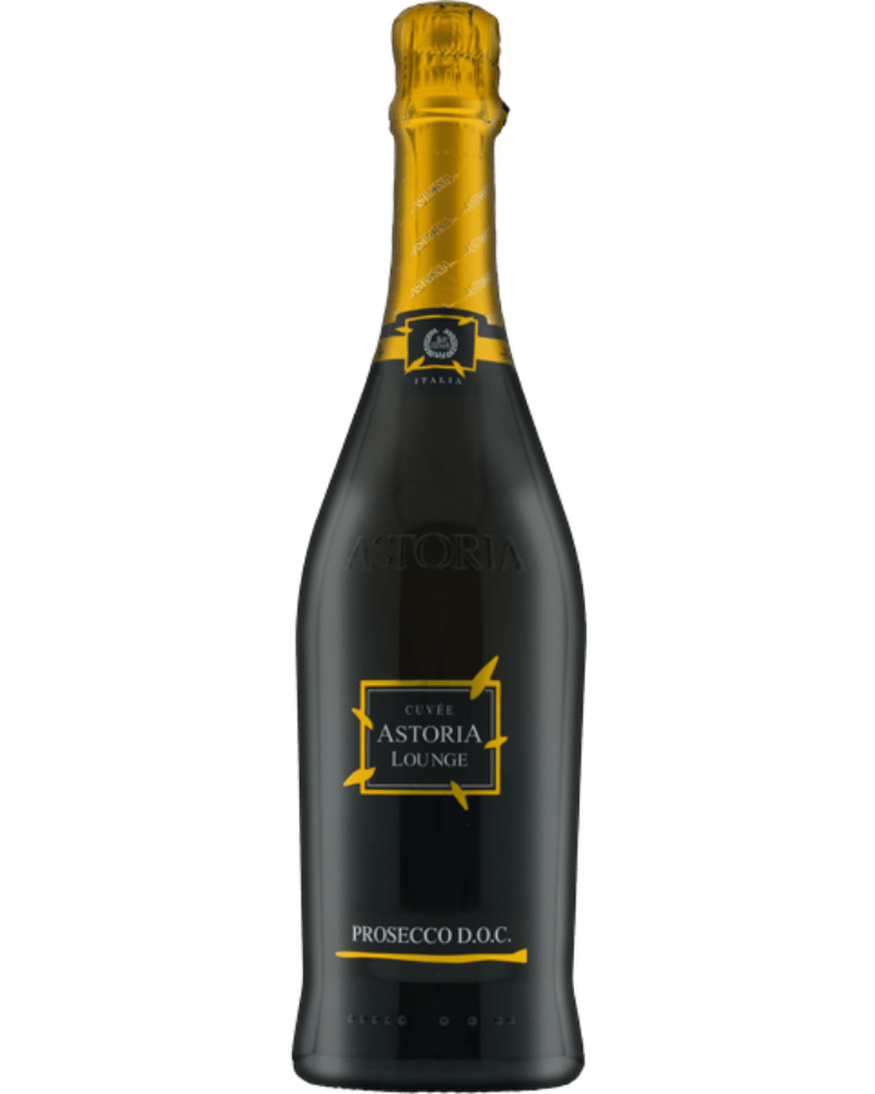 Flasche Astoria Lounge Extra Dry Schaumwein von Astoria Wines, feiner Prosecco mit spritzigem, trockenem Geschmack.