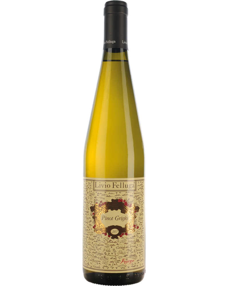 Weißwein Pinot Grigio Friuli Colli Orientali 2022 von Livio Felluga in einem Weinglas.