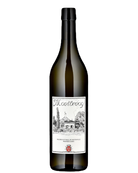Weißwein Chasselas Tradition 2024 von Domaine de Montbenay in einer Flasche auf einem Weinglas.
