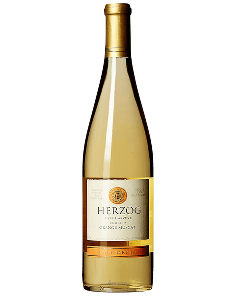 Herzog LH Orange Muscat 2024 Süßwein in einer Flasche, mit Orangen- und Muskatnoten, von Herzog Wine Cellars