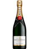 Schaumwein Moët & Chandon Brut Impérial in einer eleganten Flasche, ideal für festliche Anlässe, mit goldener Etikette.