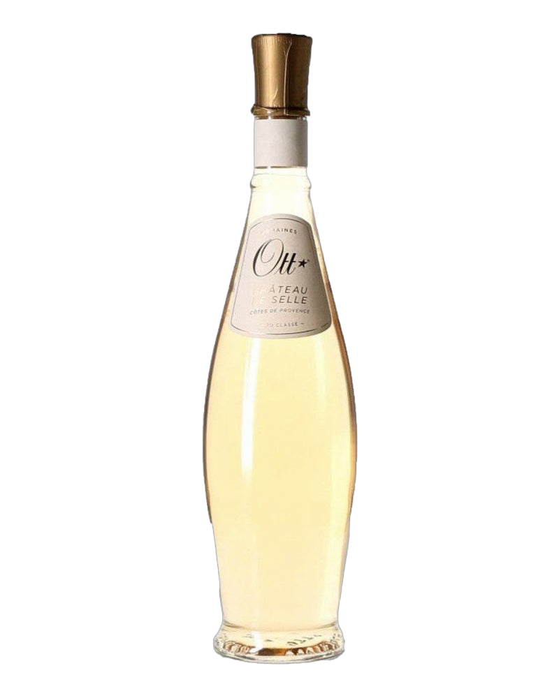 Roséwein Château de Selle Côtes de Provence AOC 2024 von Domaines Ott, Flasche mit elegantem Etikett und rosafarbenem Wein.